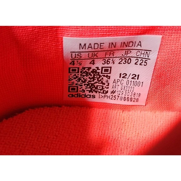 New Adidas Multix Big Kid ‘turbo’  Red/Cloud White  GX2223 Size 4.5Y WOMEN'S 5.5 - Picture 9 of 9